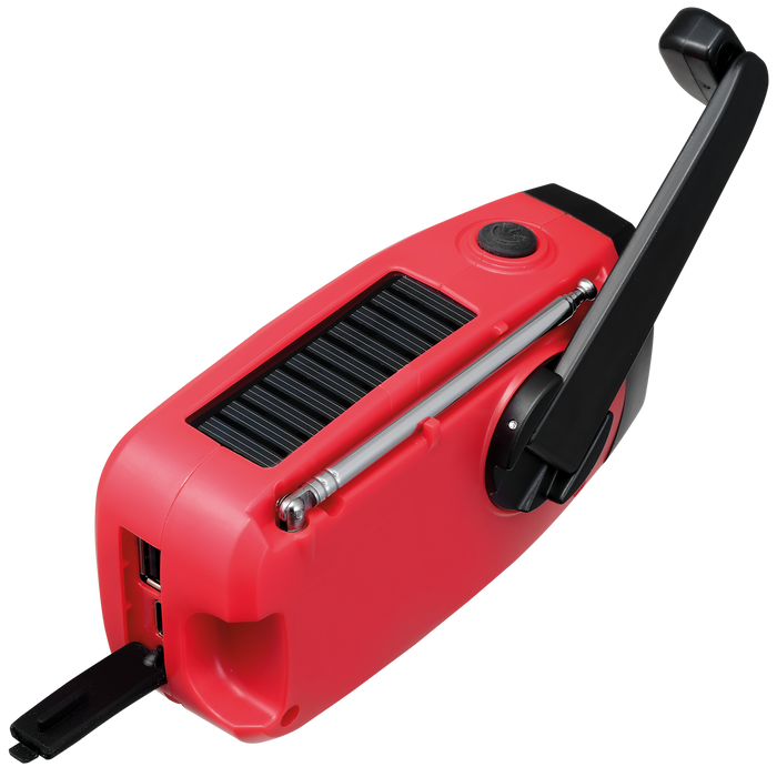 Radio Solar & Handkurbel 2000mAh AM/FM