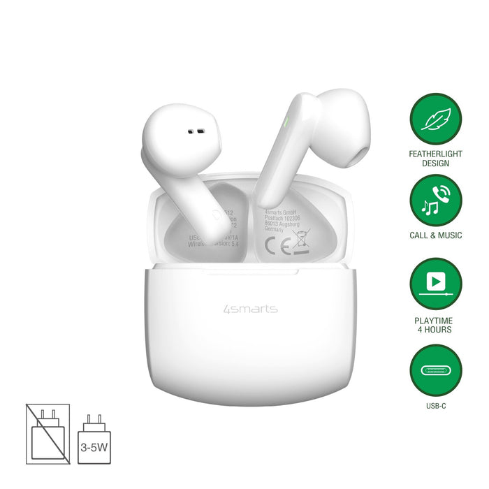 Ohrhörer BT 5.4 SkyBuds Air IPX4 weiß