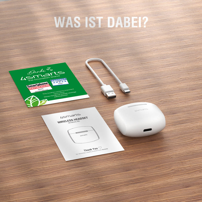 Ohrhörer BT 5.4 SkyBuds Air IPX4 weiß