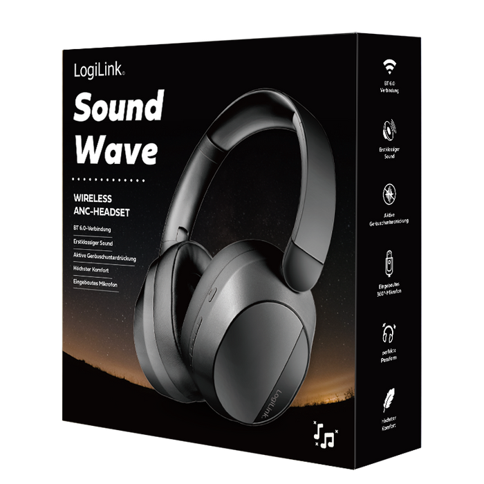 Kopfhörer BT 6.0 ANC 3,5mm BT0071