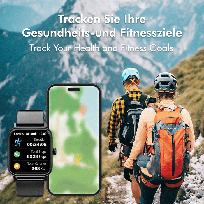 Smartwatch "Edge", 1,83" LCD-Touchscreen, BT 5.2, IP68