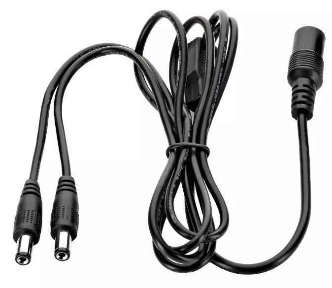 Netzteil-Verteilerkabel 2-fach 5,5x2,1