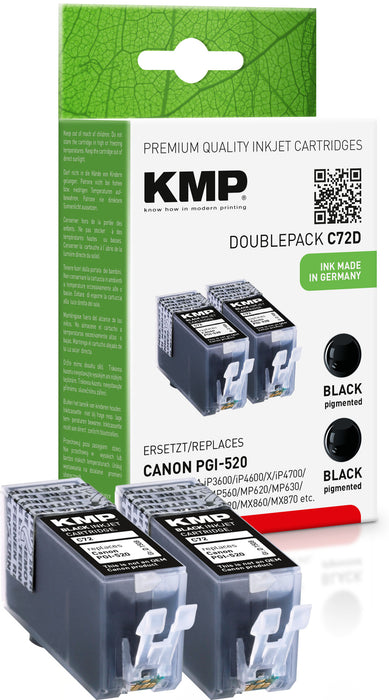 Canon KMP C72D Doppelpack PGI-520BK