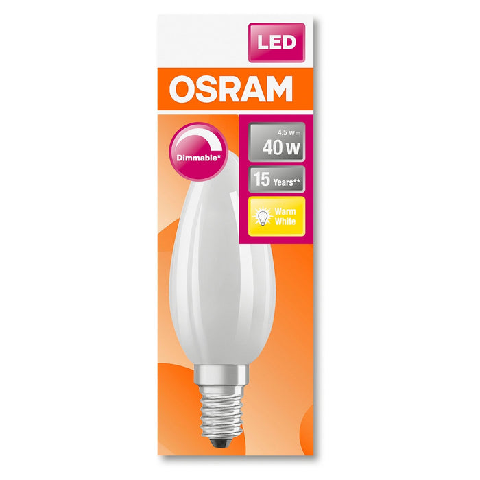 LED-E14 4,5W 470lm DIM Kerze matt 2700K