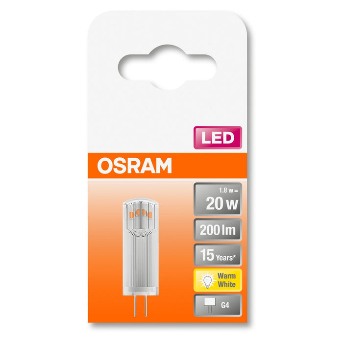 LED-G4 1,7W 200lm klar 2700K OSRAM