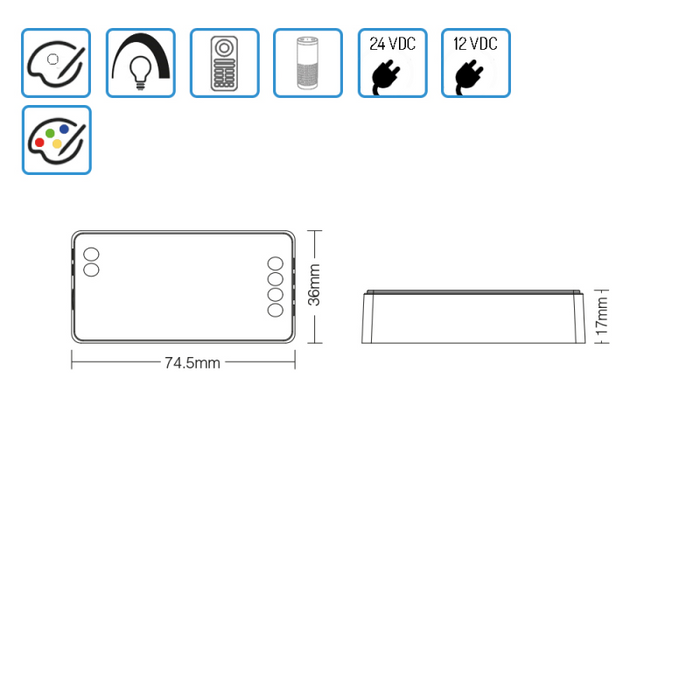 LED-Stripe 1-farben-Controller Empfänger