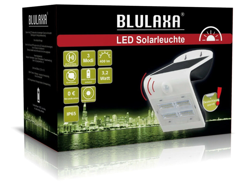 LED Solarleuchte 3,2W 400lm 3000K weiß