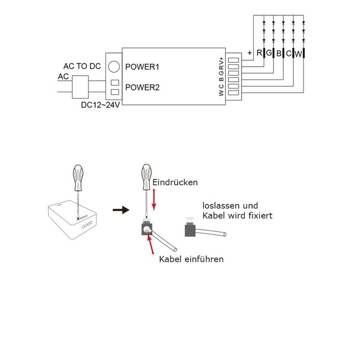 LED-Stripe RGB-CCT Controller ZigBee
