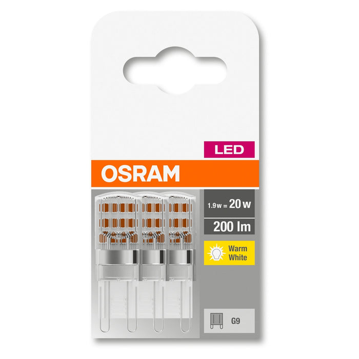 LED-G9 1,9W=20W 200lm 3er-PAck 2700K