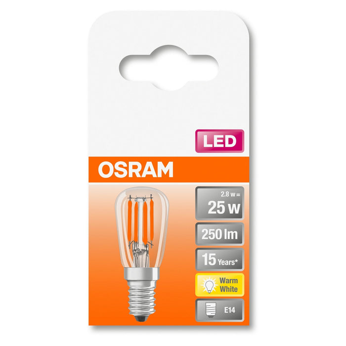 LED-E14 2,8W=25W 250lm klar Filament