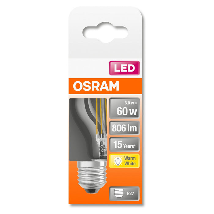 LED-E27 7W 806lm P37 Filament 2700K
