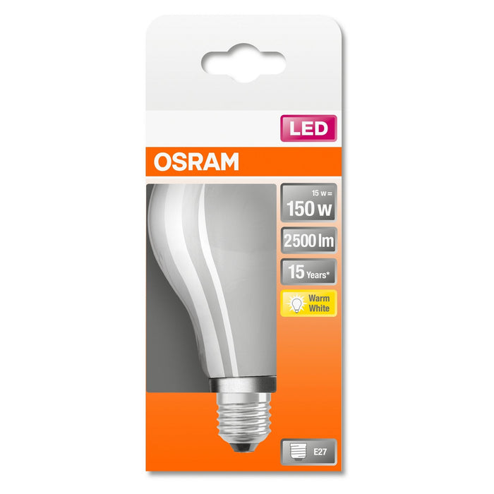 LED-E27 15W=150W 2500lm matt 2700K