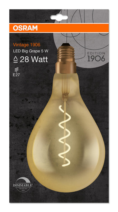LED-E27 6,5W 470lm VINTAGE GOLD 2000K