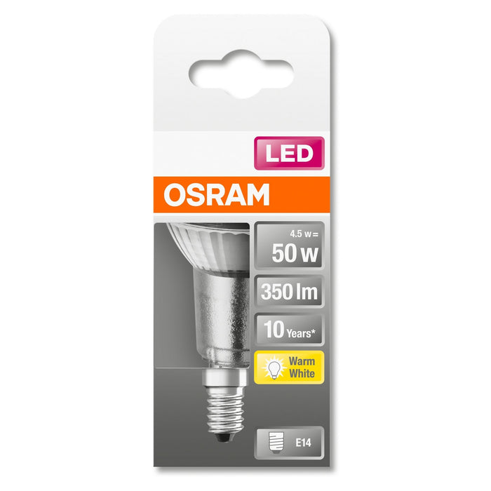 LED-E14 4,5W=50W 350lm R50 36°
