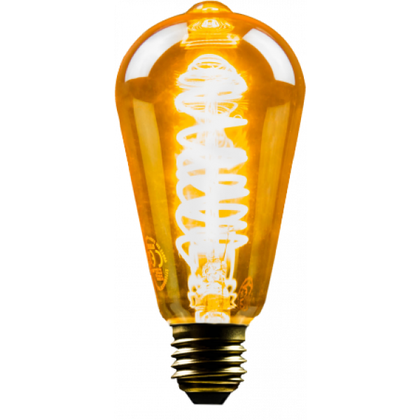 LED-E27 5W 250lm 1800K Edison gold Retro