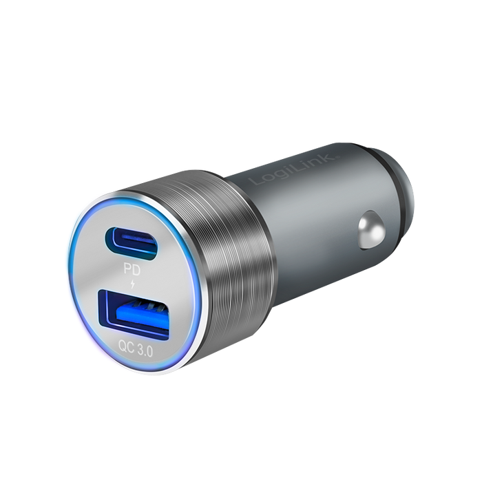 USB-Netzteil 12V 1xUSB-C PD, 1x USB-A QC