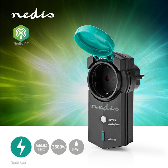 RF-Steckdose IP44 Mesh max.3680W nedis