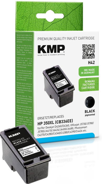 HP KMP H42 350XL schwarz wiederbefüllt