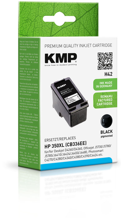 HP KMP H42 350XL schwarz wiederbefüllt