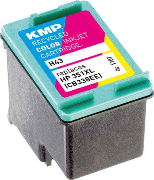 HP KMP H43 351XL farbig wiederbefüllt