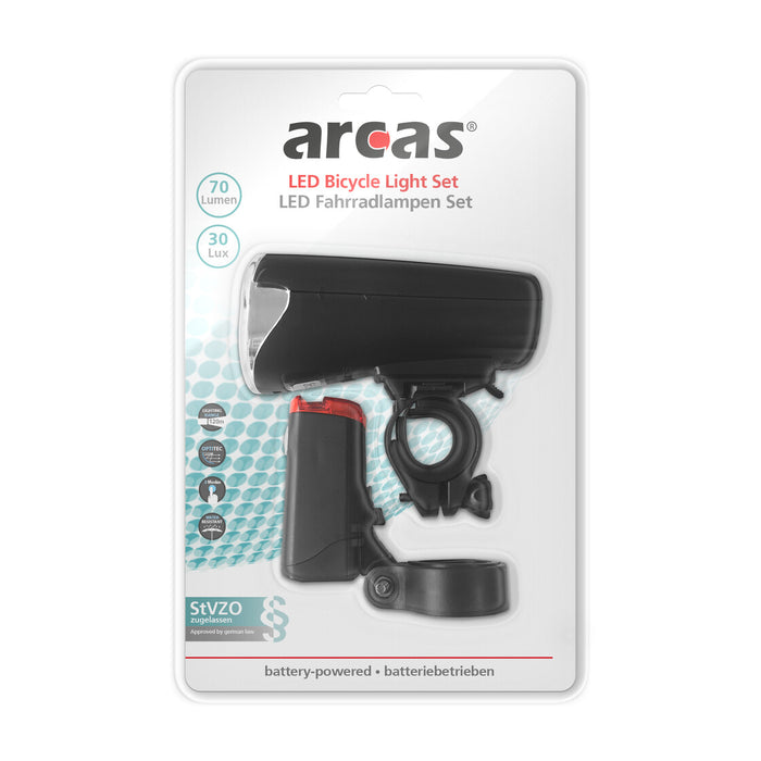 Fahrrad-Leuchtenset LED mit StVZO