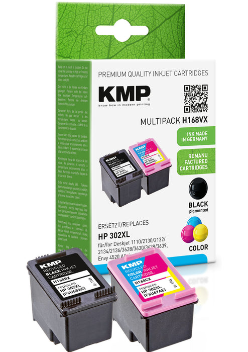 Tintenpatronen | HP | 302 XL | Multipack | KMP