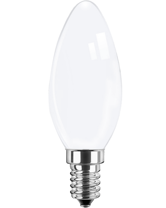 LED-E14 4W=40W 470lm Kerze Filament Opal