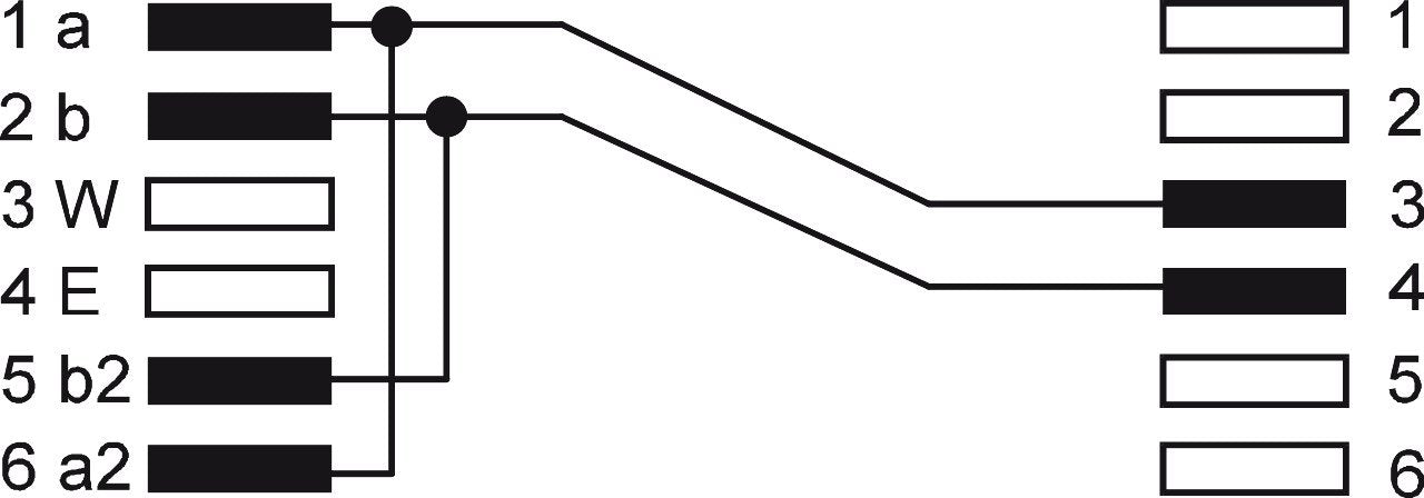 TAE-4N 6M US-Belegung Modem/Nebengeräte