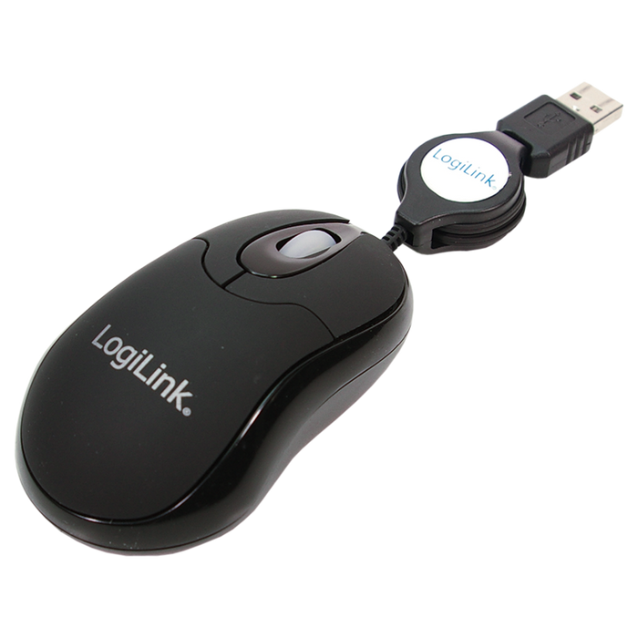 Maus mini USB mit ausziehbarem Kabel