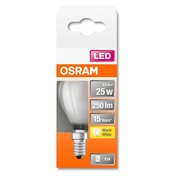 LED-E14 2,4W 250lm P25 RETROFIT matt