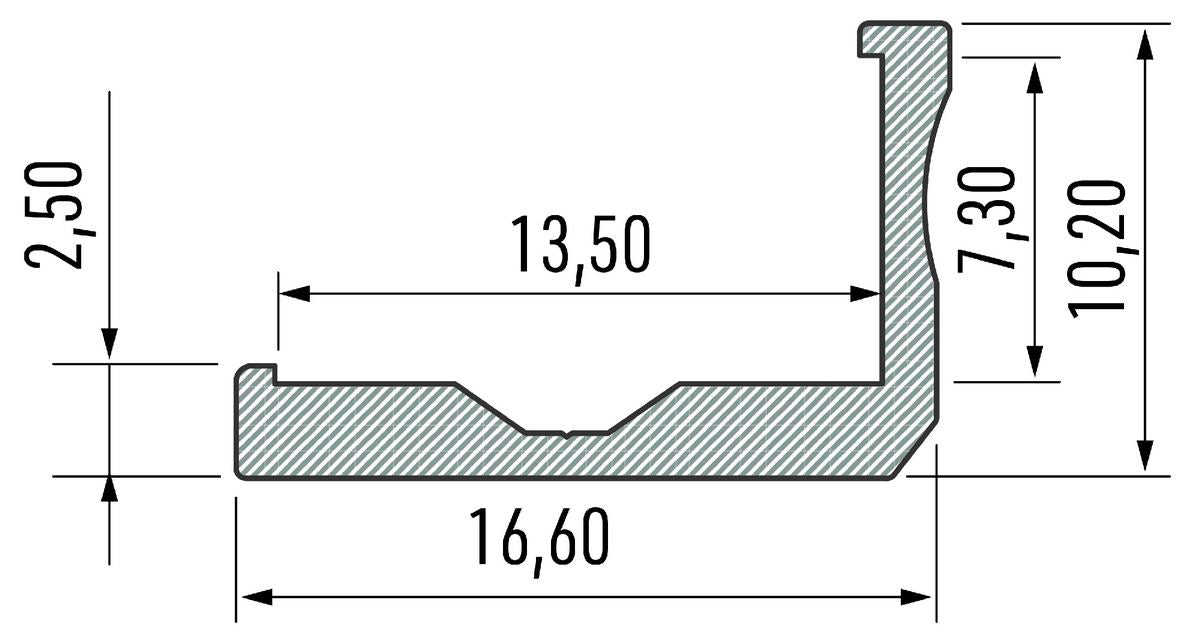 ALU-Profil 1m eloxiert L-Profil NTL