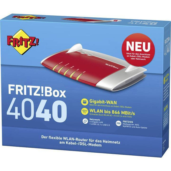 WLAN Router Fritz!  AVM 4040  866Mbit/s